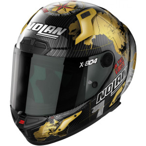 Nolan X-804 RS Crabon Integraalhelm Checa Gold 025